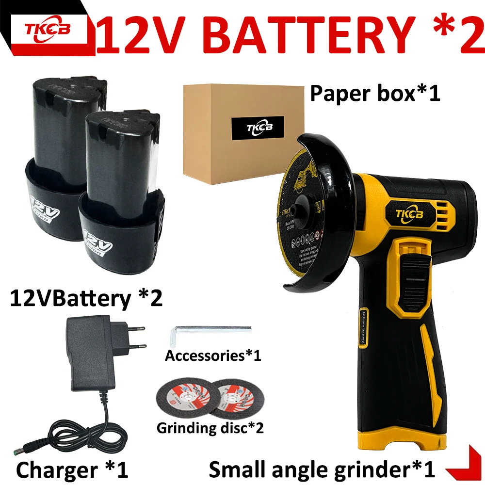 

TKCB Беспроводная угловая шлифовальная машина 12В