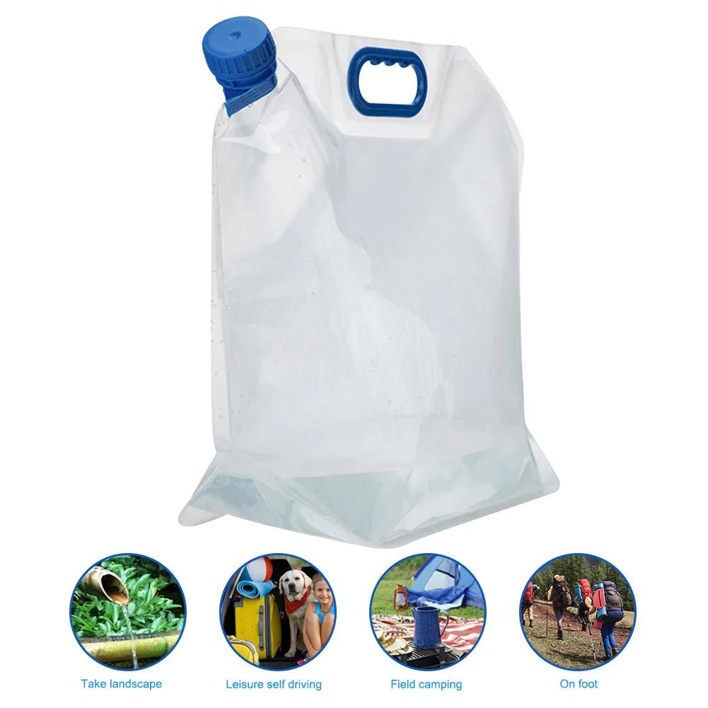 

15L Outdoor Foldable Portable Water Bags Folding Collapsible Car Drinking Carrier Container Kit Camping BBQ Hiking Sports Water