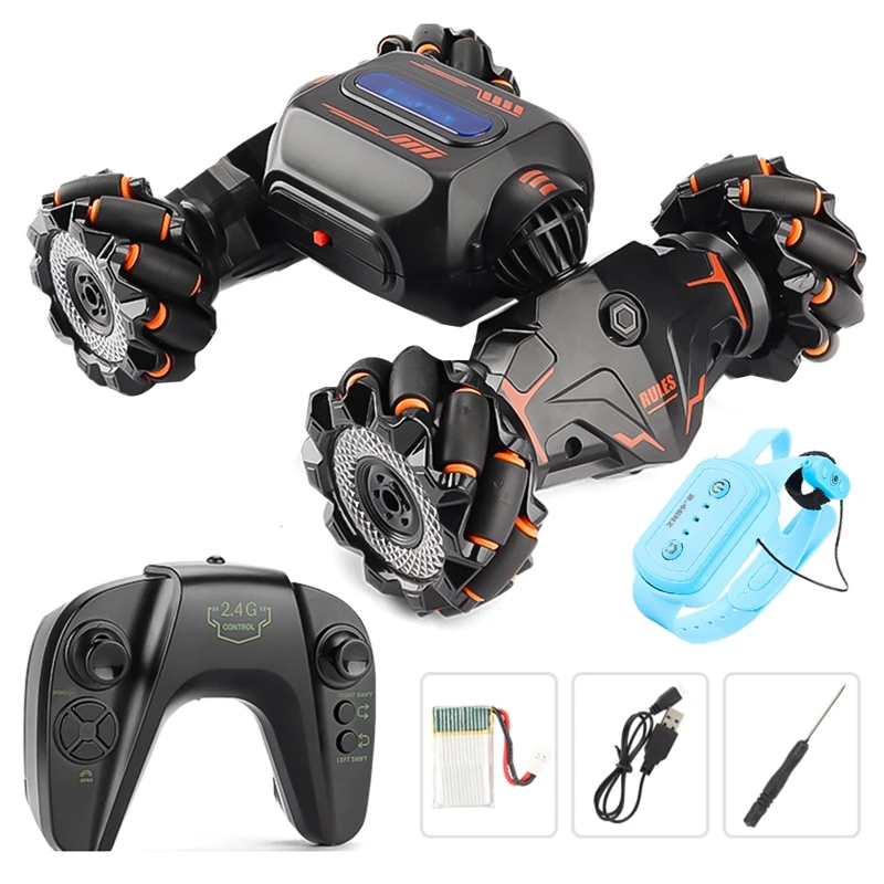 

RC Stunt Car Remote Control Watch Gesture Sensor Electric Toy RC Drift Car 2.4Ghz 4WD Rotation Toy For Kids