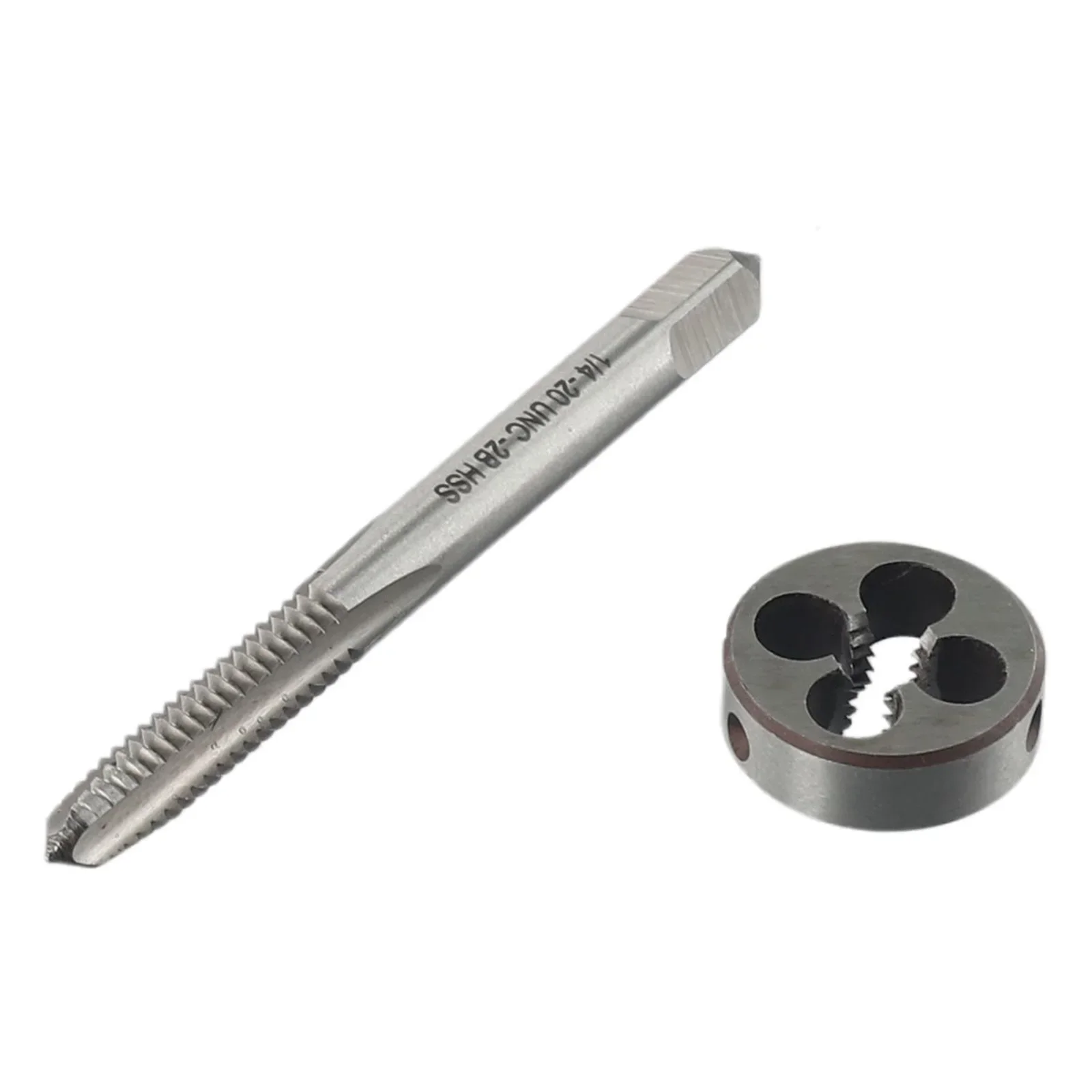 Высококачественный портативный кран Die 1/4-20UNC 1 шт. Set HSS высокоскоростная стальная