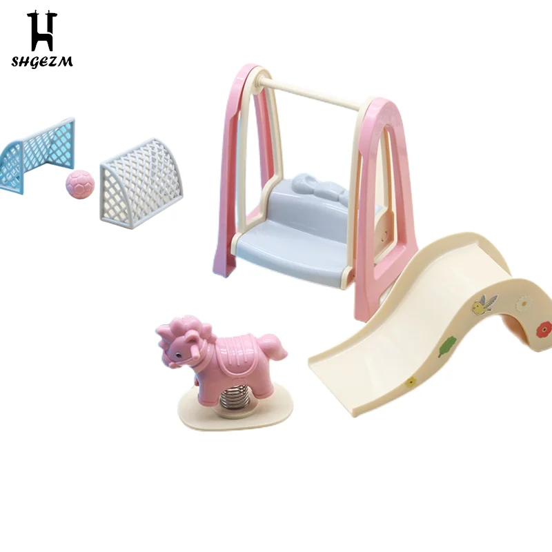 

Кукольный домик, горки, футбольные качели, мебель, кукольный домик, аксессуары, лошадь-качалка, миниатюрная раздвижная лошадь-качалка, Игруш...
