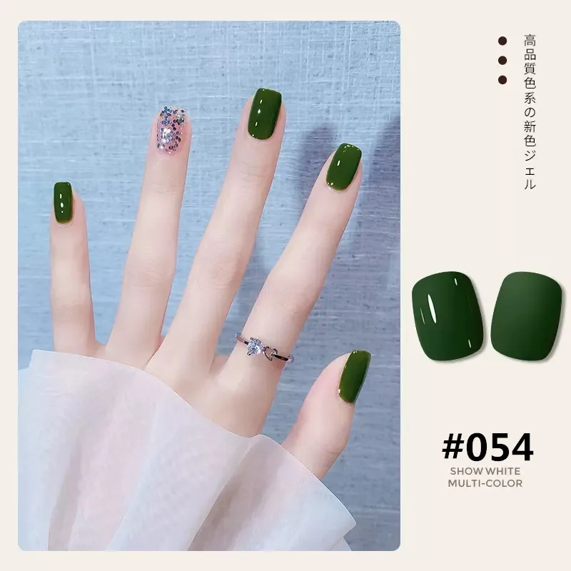 

KODI 12ml Green Color Series Nail Gel Polish Base Top Coat Plastic Bottle Semi Permanent UV Soak Off Nail Art Manicure Varnishes