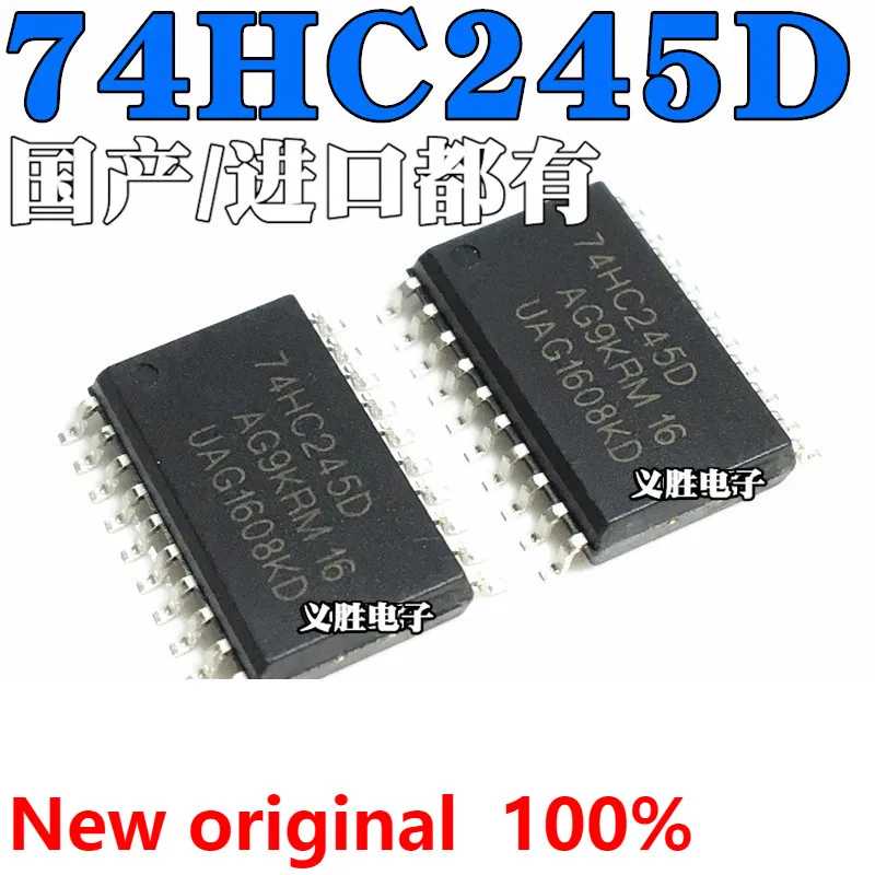 

Интегральная схема ICN74HC245 SM74HC245D 74HC245 74HC245D 7,2 мм SOP20, восьмифазный приемопередатчик для шины тристатов,