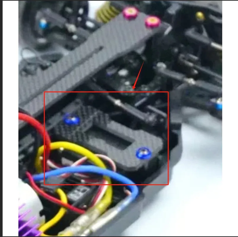 Основа для крепления рулевого сервопривода радиоуправляемого автомобиля 1/10 Tamiya