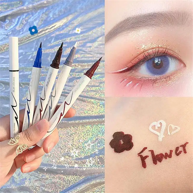 

1PC Liquid Eyeliner Pen 5 Colors Waterproof Longlasting Quick Dry Eye Liner Cosmetics Non Smudge Shimmer Eyeliner Pencil TSLM1