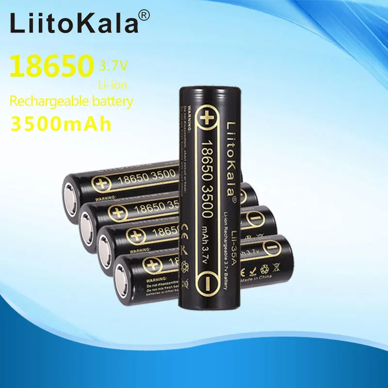 

5 шт., аккумулятор LiitoKala Lii-35A 18650, 3,7 в, 3500 мАч