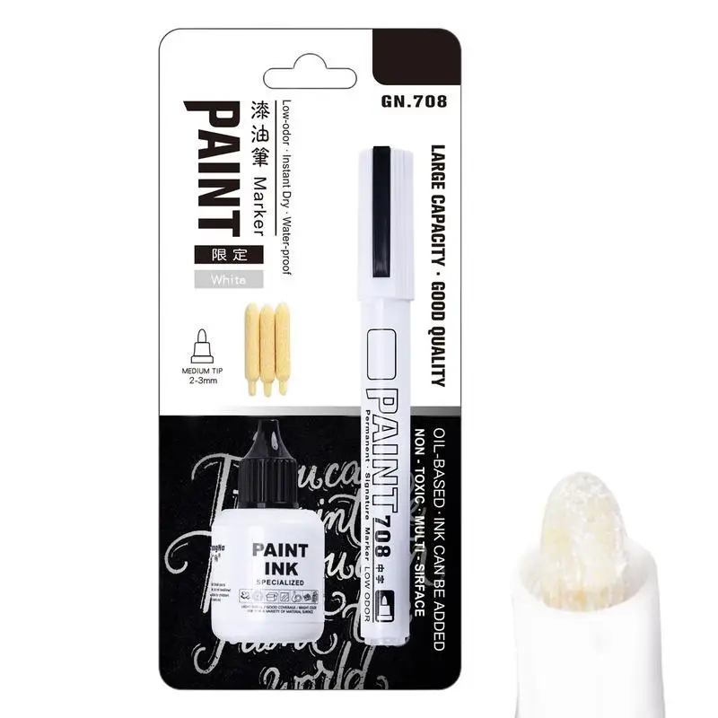 

15ml Metal Scratch Repair Paint Pen Waterproof Car Paint Pen Auto Permanent For Repairing Tire Mirror Paint Kit Car Assecories