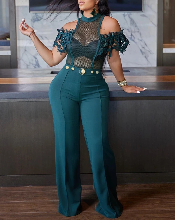 Женский комбинезон в городском стиле весна-лето 2024 новейший сексуальный с