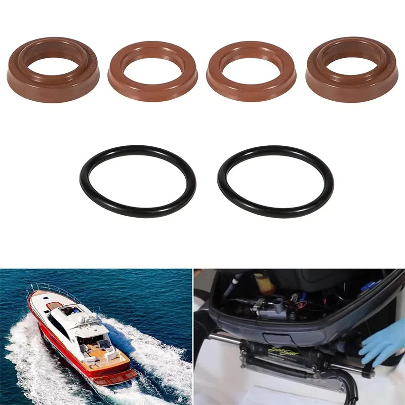 

NONY Boat Accessories Cylinder Seal Kit Fit for SeaStar BayStar HC4645H HC4648H HC4658H HP4600 FSM131 Gen2 (6PCS)