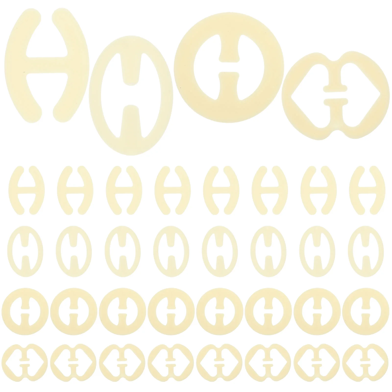 

40pcs Womens Invisible Womens Brass Straps Holder Snaps Women Strap Holder Hooks Strap Clips for the Back