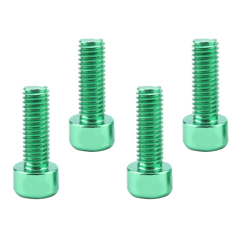 Pack of 4 Alloy Bicycle Water Bottle Cage Bolts Portable Solid Color Replaceable Holder Screws Accessories  Purple