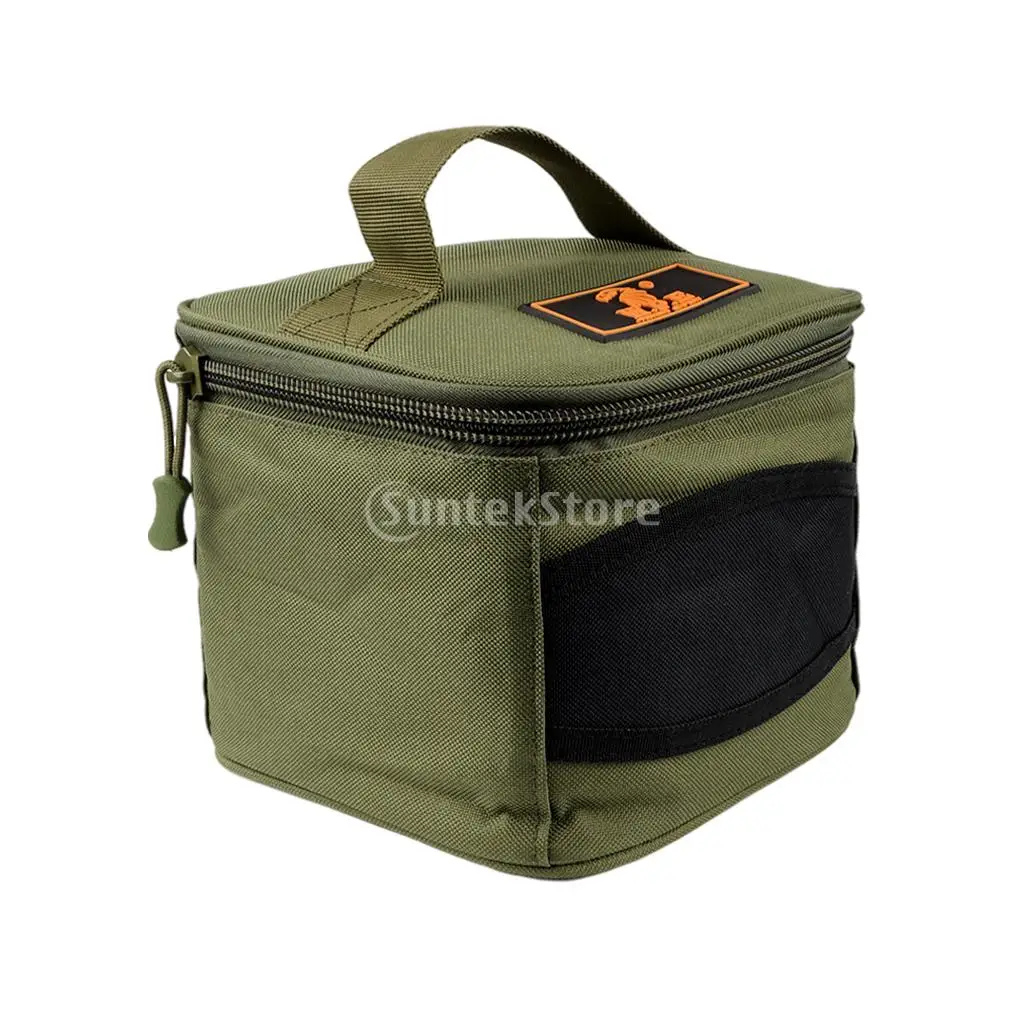 

Multifunctional Fishing Reel Storage Bag Waterproof Reel Lure Gear Carrying Case Oxford Cloth Pach For Pole Cups Feeders parts