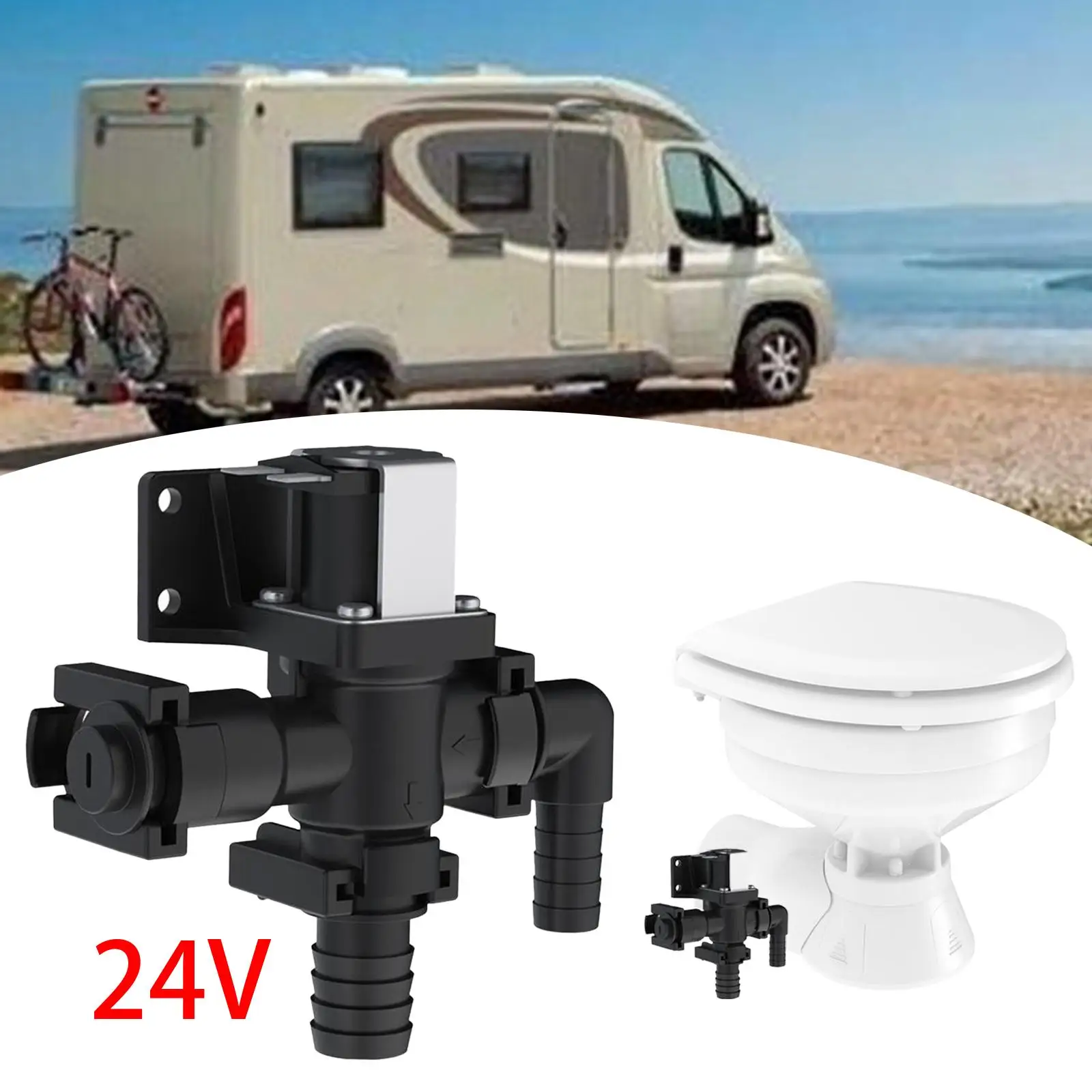 niefonu z zaworem elektromagnetycznym łatwa instalacja części zamiennych do łodzi toaletowych morskich.