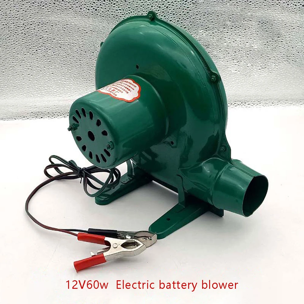 12V 30/40/60W Blower BBQ Outdoor Travel Portable All-Copper Motor Blower Tool Multi-Function Stove Home Canteen Blower Small images - 6