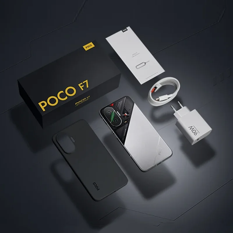Смартфон POCO F7 5G Global Version Snapdragon ®  8s Gen 4, 6500 мАч, 90 Вт HypeCharge, 6,83 дюйма, AMOLED-дисплей, 50 МП, NFC (art.: 3920cd85dcdc4) - 3920cd85dcdc4