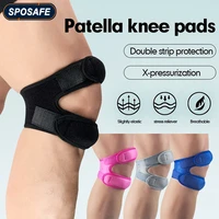 2pcspair sports patella knee brace adjustable knee pain relief patella straps for cycling basketball football running squats