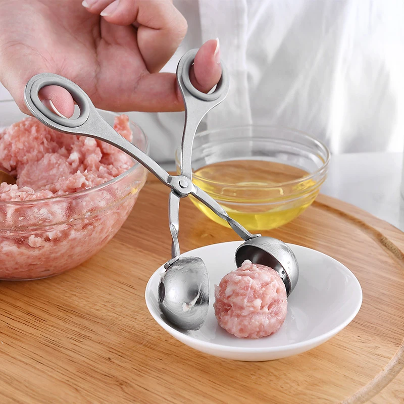 

Multifunction Non-Stick Meatball Maker Stainless Steel Ball Maker Ice Cream Fish Ball Scoop Kitchen Accessories Meat Baller