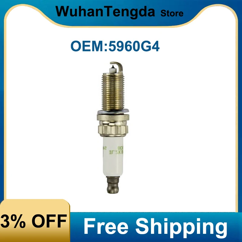 

5960G4 Brand New Spark Plug for Peugeot 206 207 208 308 408 508 3008 2008 308S Citroen C3 C4 C5 DS3 DS4 DS5 1.6T Free Shipping