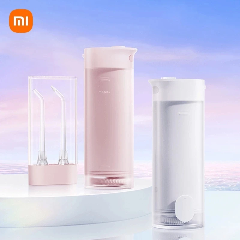 2022 NEW Xiaomi Mijia Portable Electric Oral Irrigator Water Flosser 120ml Capacity IPX7 Waterproof 3-speed Mode Dental Care