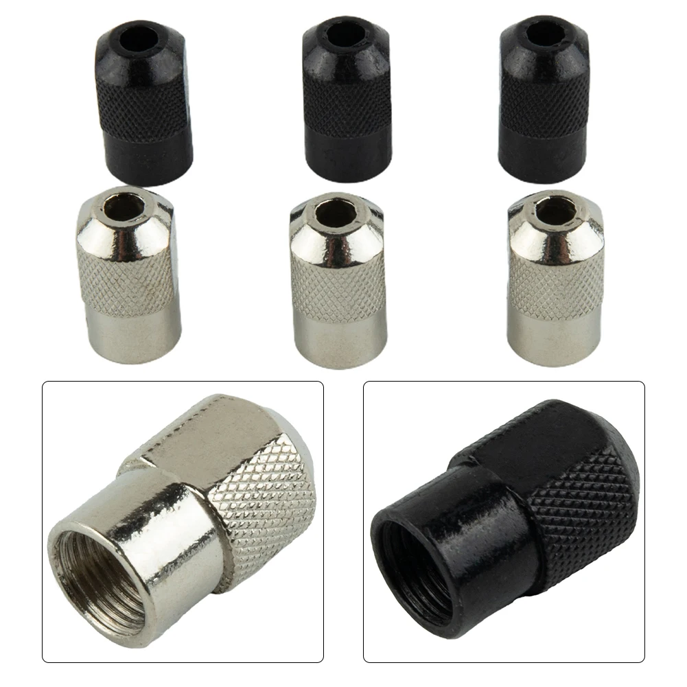 

6pcs Mini Drill Chuck Nut M8×0.75mm Zinc Alloy Easy Install Fastening Chuck Nut Adapter Rotary Tool Accessories