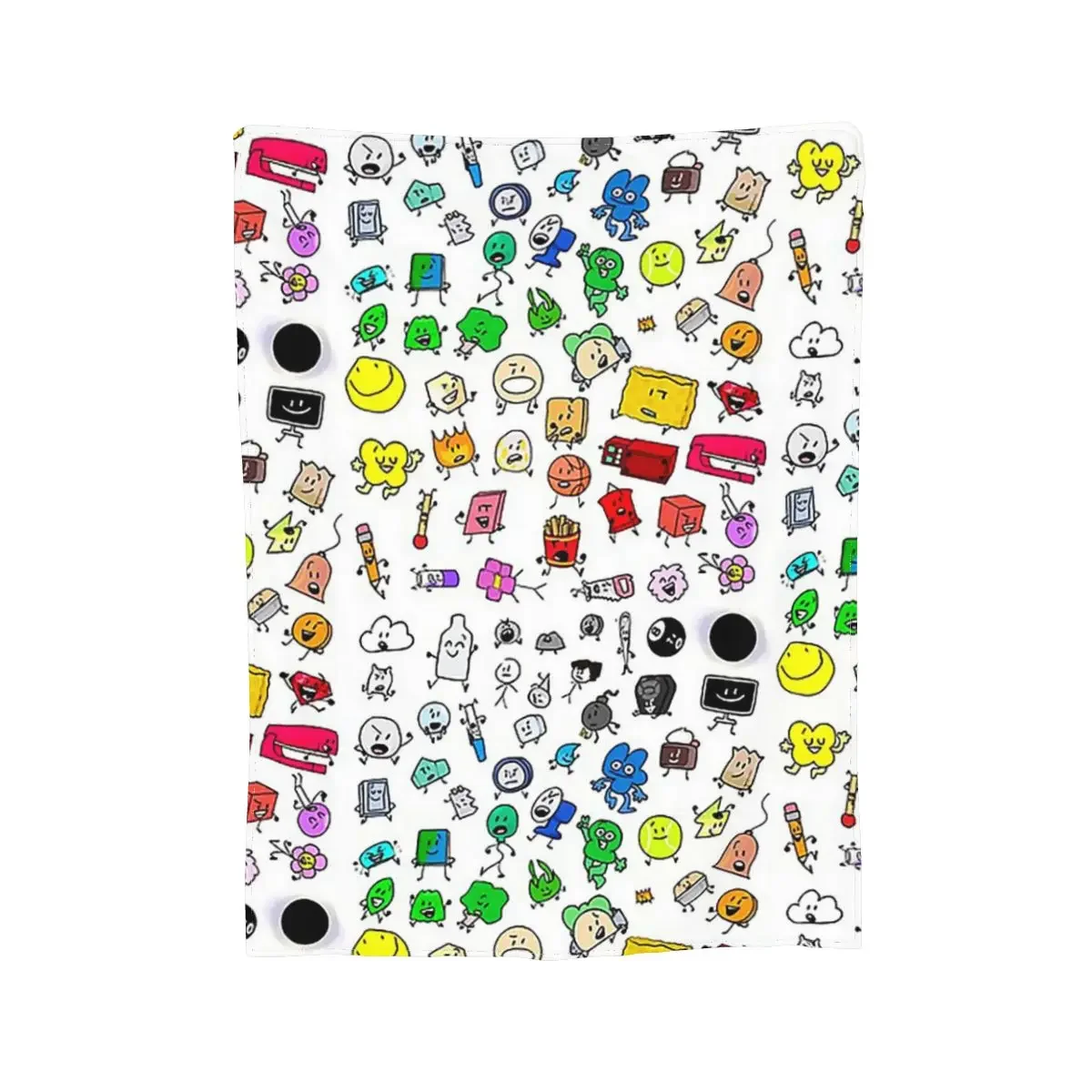 

Фланелевое покрывало BFDI All Characters