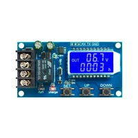 lithium battery charge controller protection board auto chargingcycle chargelimited time charge switch relay lcd display 6 60v