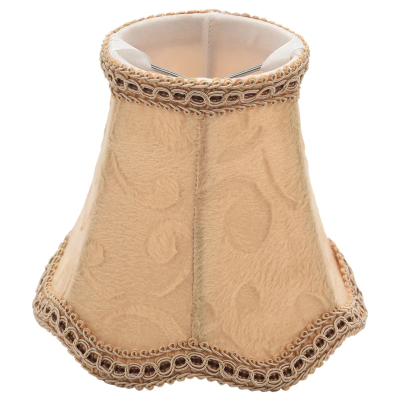 

Современная Европейская настенная лампа, аксессуары для люстры с тенью, подходят для хрустальной свечи, люстры абрикосового цвета