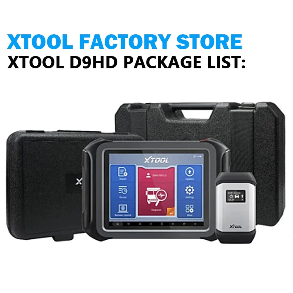 XTOOL D9HD 12/24 В грузовики диагностический сканер инструмент сверхмощный грузовик OBD2