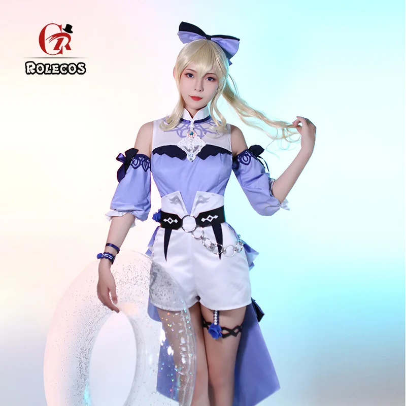 

Anime Genshin Impact Jean Wimsuit Sea Breeze Dream Skirt Full Set Game Summer Female Anime Knight Chief Cosplay Clothing