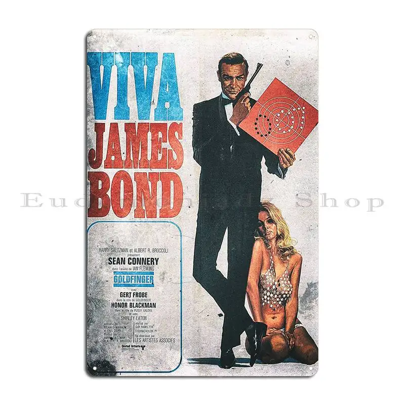

Vintage Poster 007 Metal Plaque Poster Garage Painting Designs Cinema Garage Tin Sign PosterWall Decoration
