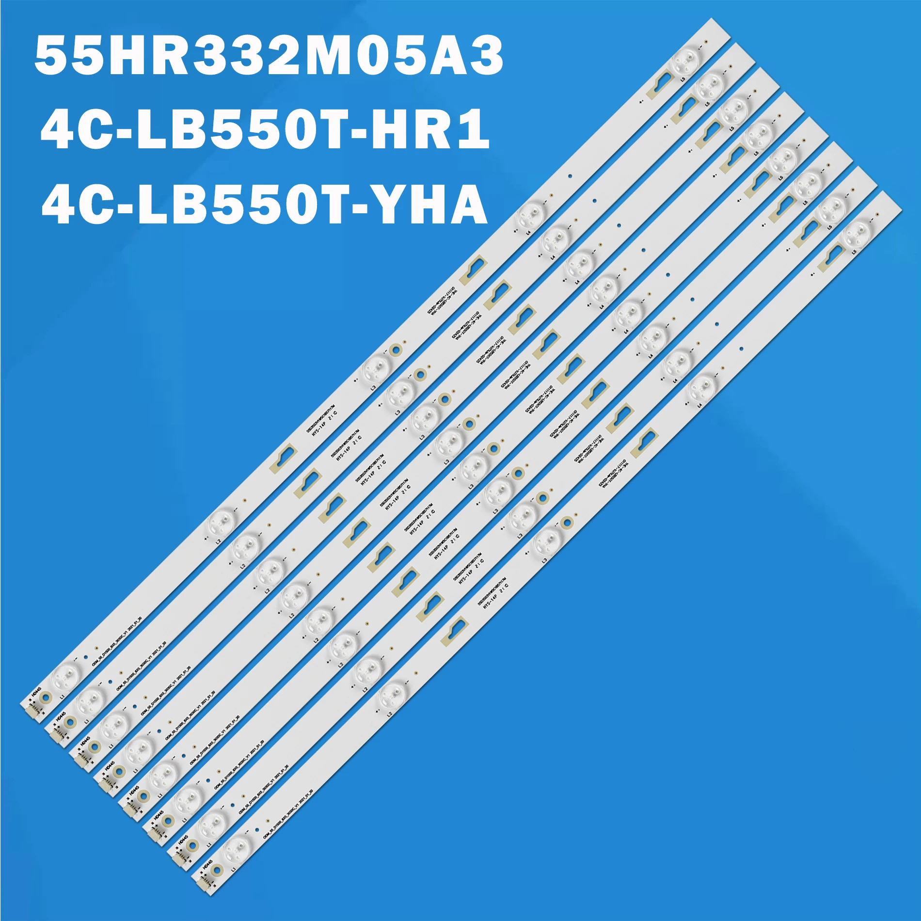 8 шт Светодиодные ленты 5 подвесной светильник для TCL_ODM_55_D1500_8 * 5_3030C YHF-4C-LB550T-YHA 55U36EBC 55D1600 55L26CMC 55GA1600 55L2600C LVF550CSDX