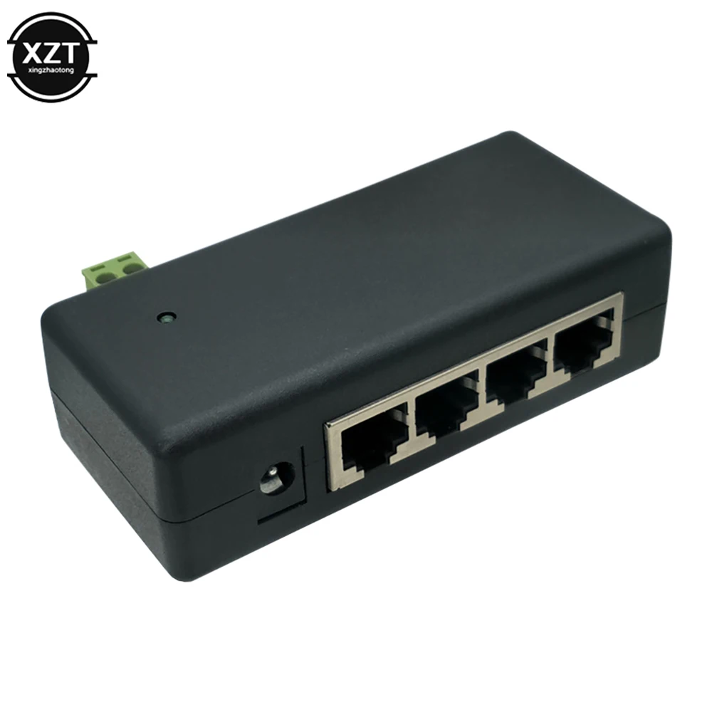 

4-портовый PoE-инжектор для IP-камер