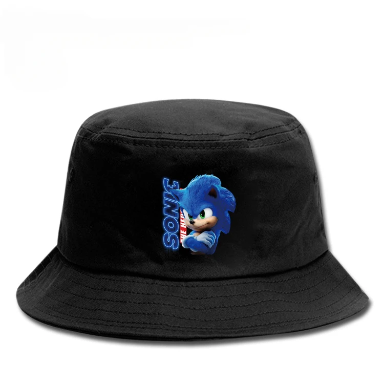 

Fisherman Hat Sonic Digital Printing Spring and Summer Korean Version Japanese Sunscreen Men and Women Casual All-match Sun Hat