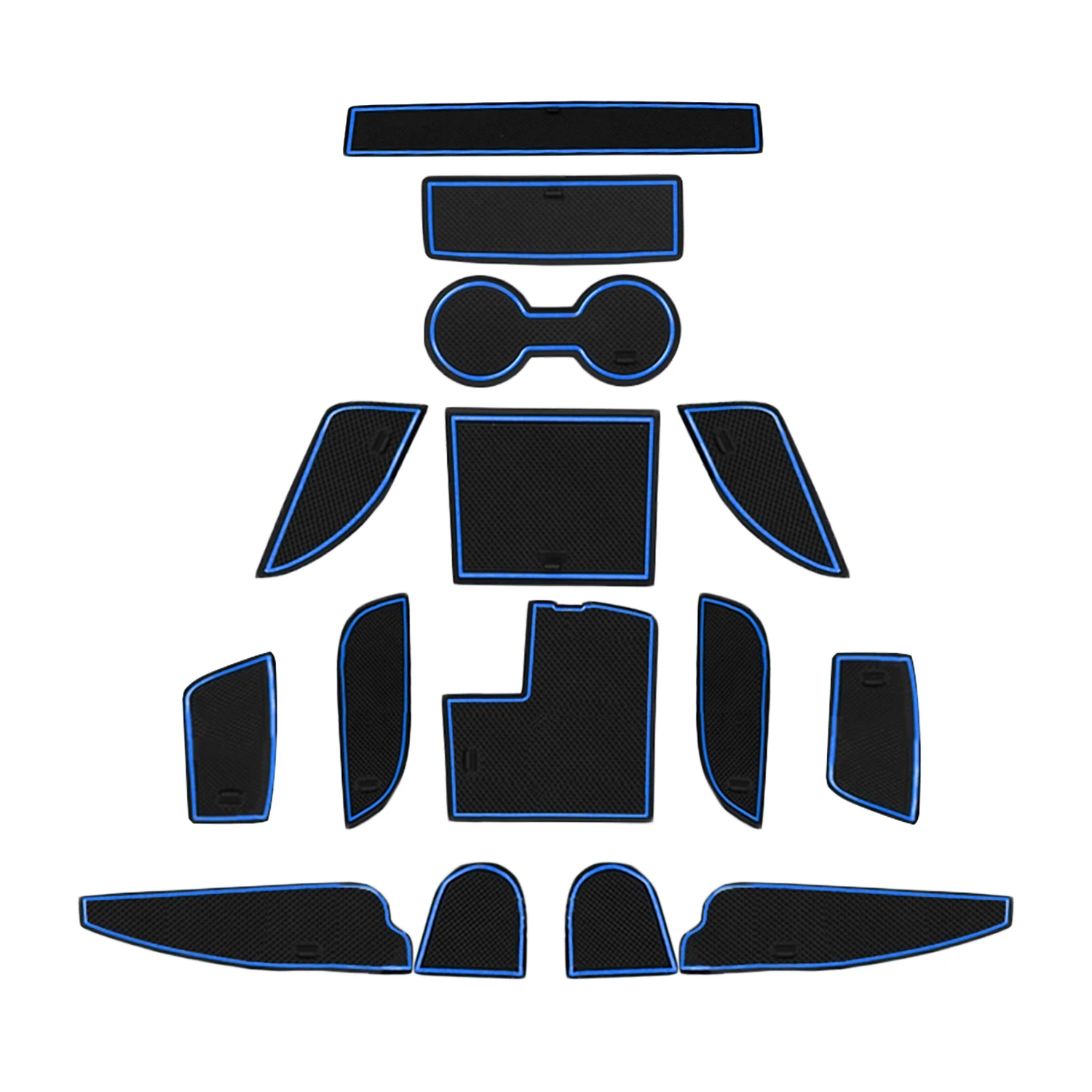 

LFOTPP Автомобильная дверь паз коврик для Kia Stonic 2018-2024 противоскользящий коврик резиновые ворота слот Pad Авто интерьер Kia Stonic аксессуары 2022