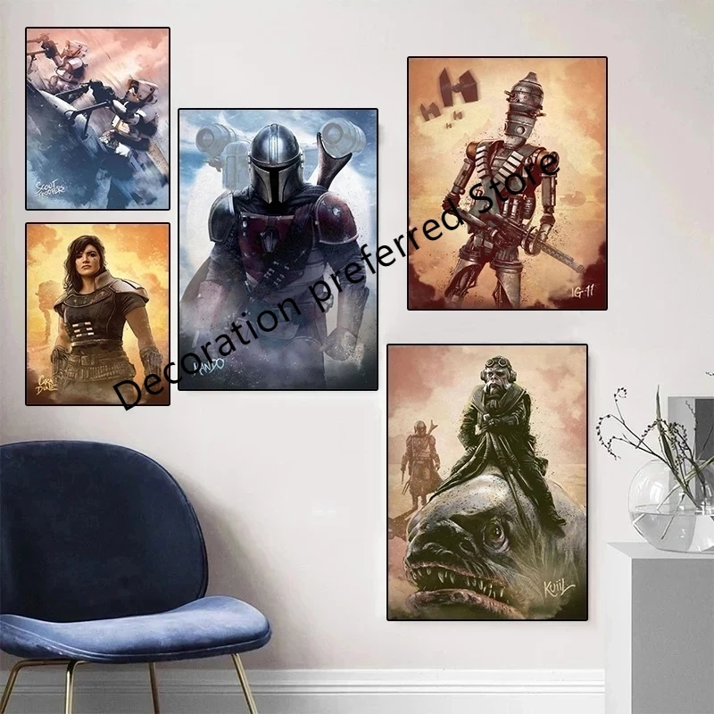Настенная Картина на холсте звезда классического кино Wars картина для домашнего