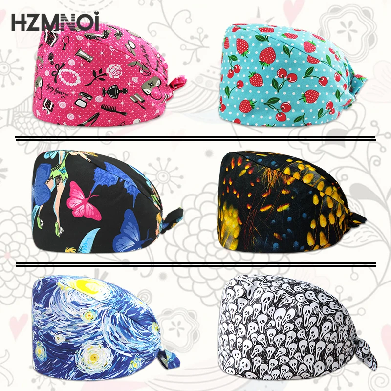 

2021 New Ladies Nurse Cap Surgeon Surgery Dentist Kitchen Laboratory Beauty Salon Dust Pet Hospital Doctor