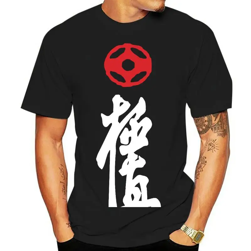 

New Mas Oyama Full Contact Karate Kyokushin Kai Kan Japa Kanji Symbol Summer 2023 100% Cotton Double-sided Custom Men's Shirts