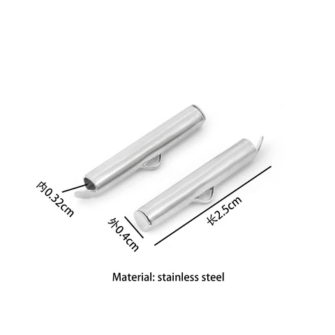 Обжимные концевики из нержавеющей стали GMB724 10 шт.