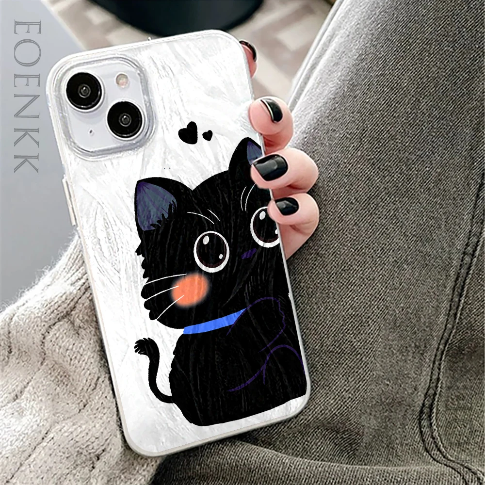 Чехол для Телефона iPhone 12 13 16 11 14 15Pro Max XS X XR 8 15 7Plus SE 2022 милый мягкий чехол с