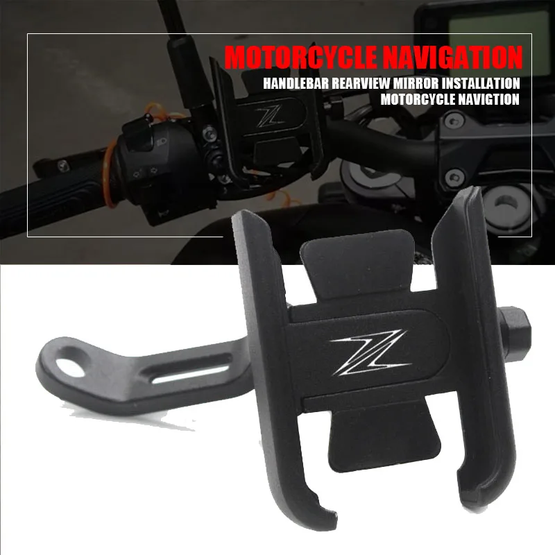 Motorcycle Handlebar Mobile Phone Holder Sdand GPS Plate bracket For Kawasaki Z300 Z400 Z650 Z800 Z750 Z900 Z900RS Z1000 Z1000SX