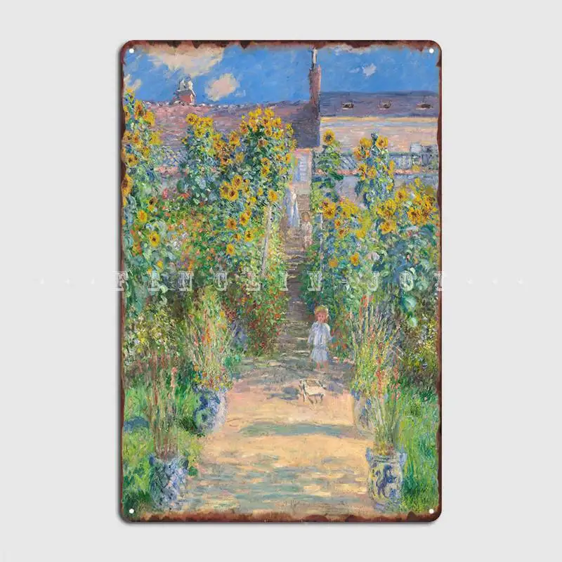 

The Artists Garden Metal Plaque Poster Garage Decoration Club Living Room Vintage Tin Sign Poster