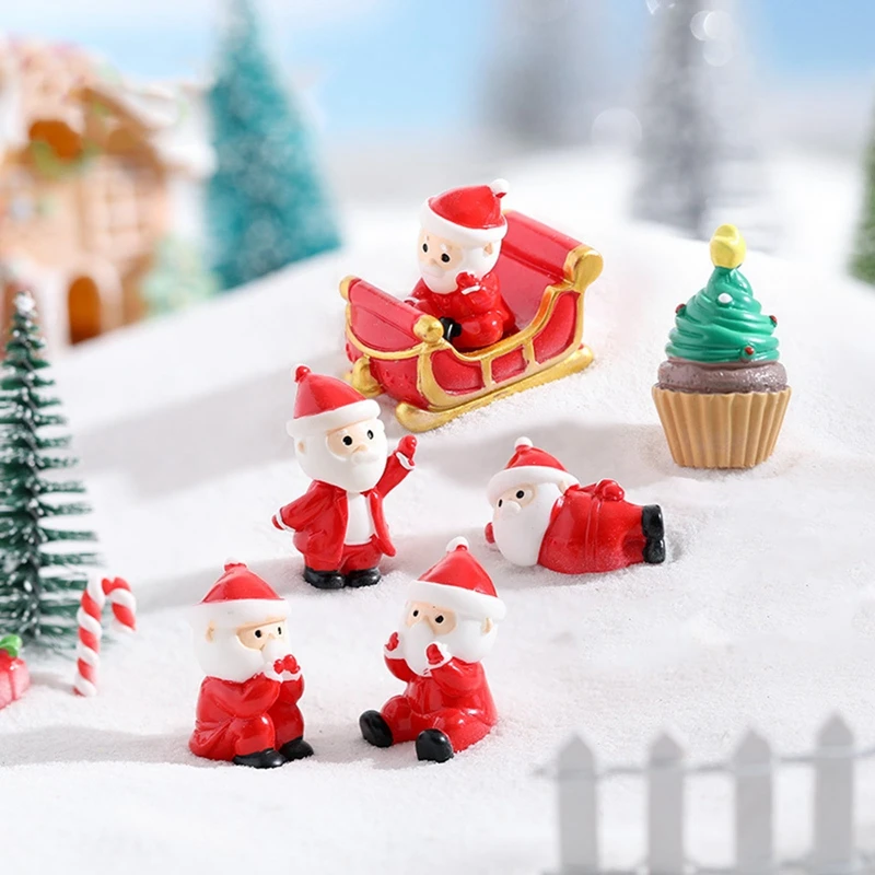

Новинка 2023, Рождественская каретка, снеговик, технические украшения, сказочное украшение для сада, домашнее украшение, полимерное миниатюрное ремесло