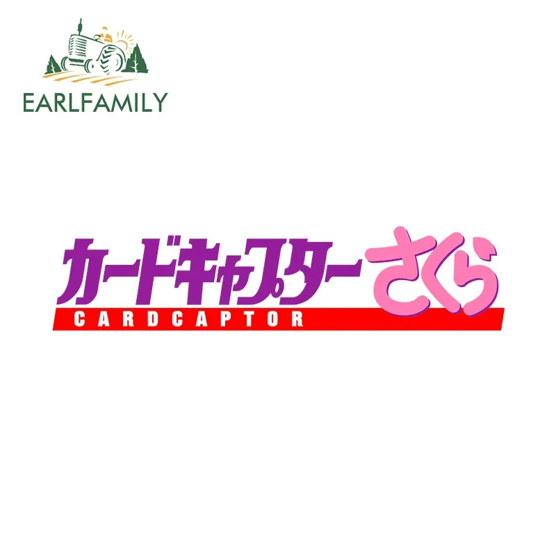 

EARLFAMILY 13 см для аниме фотоэлементов, водонепроницаемые виниловые автомобильные наклейки для дома на колесах, аксессуары для домов на колесах, устойчивые к царапинам Декор