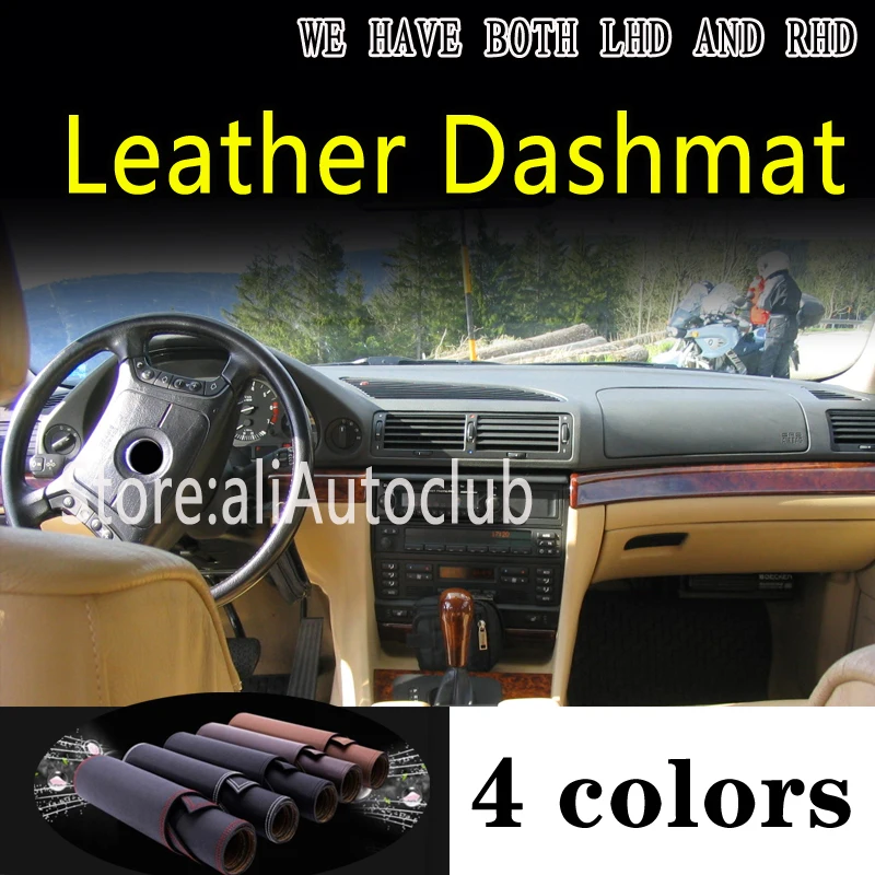 

For Bmw E38 1994 1995 2000 2001 Leather Dashmat Dashboard Cover Dash Mat Sunshade Carpet Custom Car Styling Auto Accessories