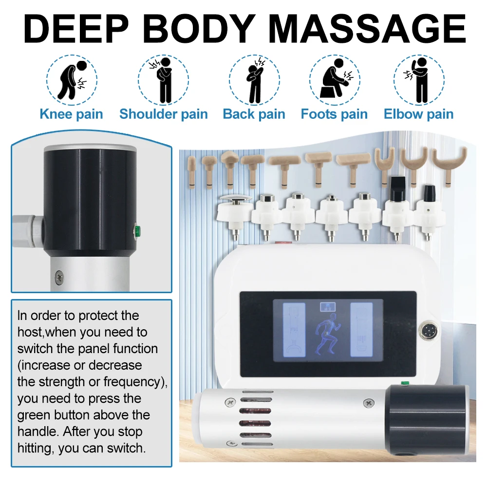 300mj Аппарат для ударно-волновой терапии облегчение боли массаж тела лечение ЭД