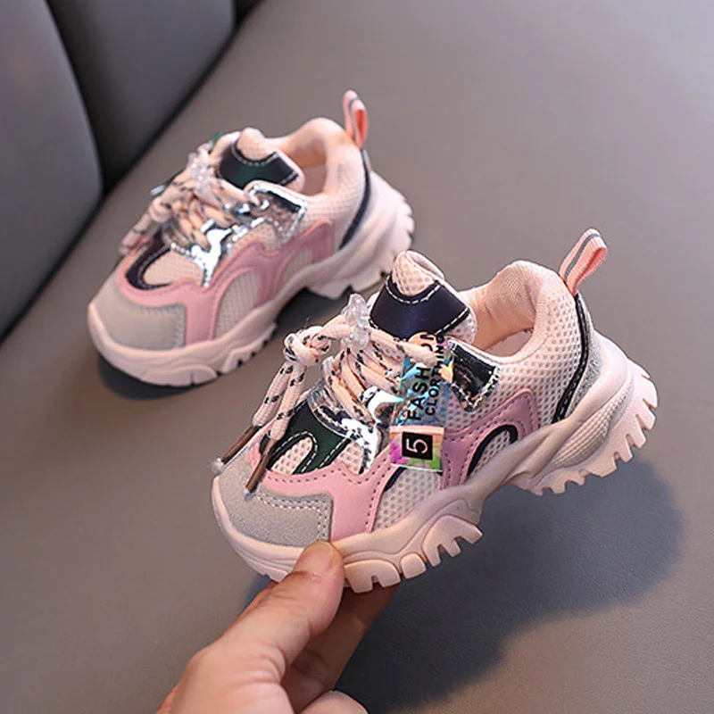

Spring Autumn Kids Shoes Baby Boys Girls Children's Casual Sneakers Breathable Soft Anti-Slip Running Sports Shoes Size 15-25