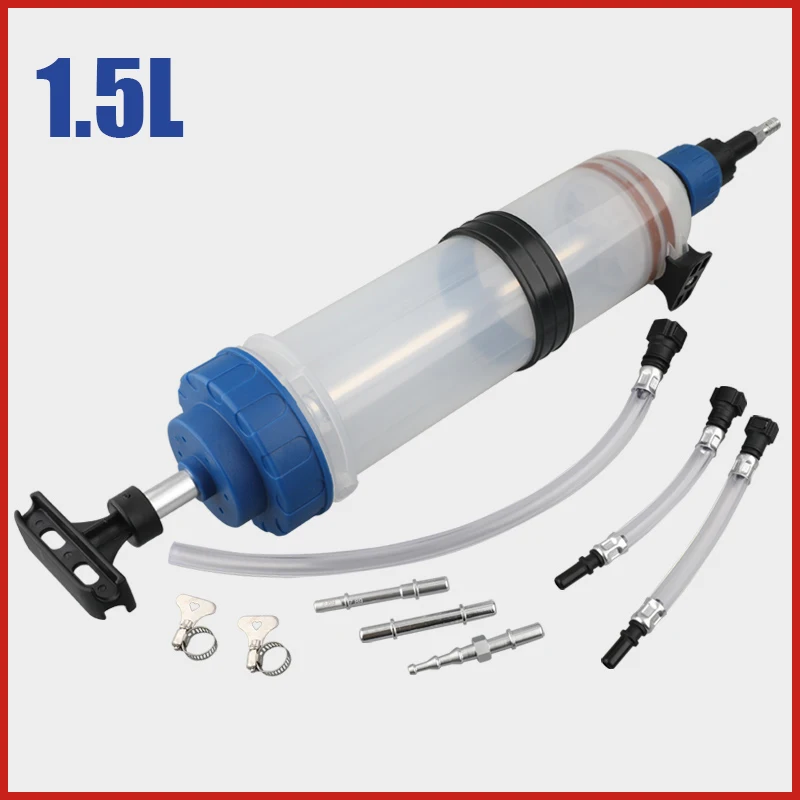 

1.5L High capacity Car Oil Extractor Fluid Extraction Bottle Filling Syringe Transfer Liquid Pump Oil Extractor Automotive