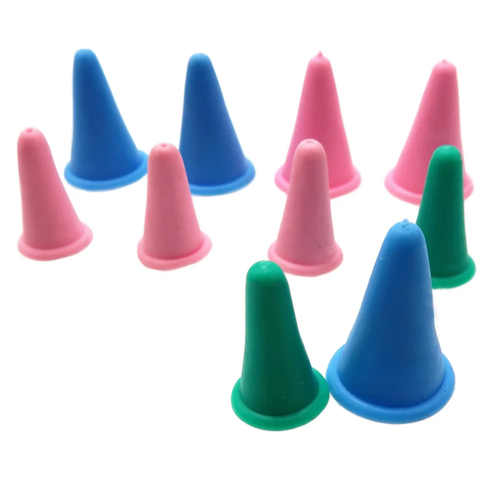 

20pcs Knitting Needles Point Protectors Silicone Knit Needle Tip Covers Sewing Quilting Stoppers Sewing Accessories Random Color