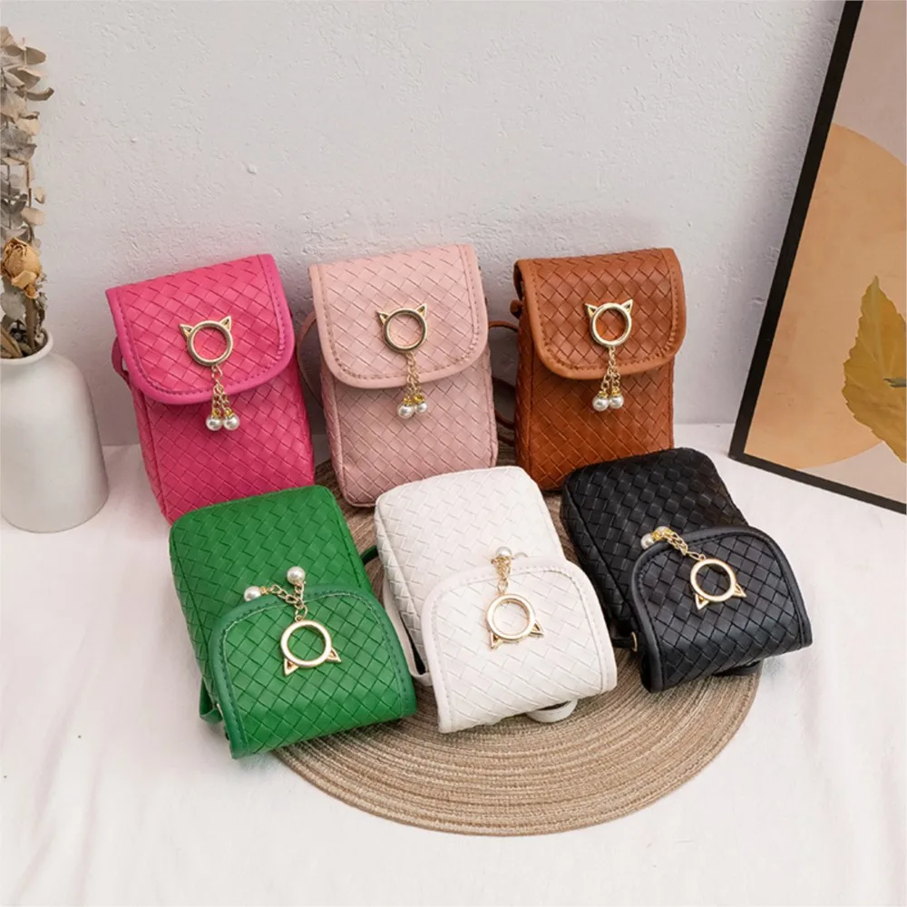 

Женская квадратная сумка-Кроссбоди с жемчужной подвеской, на одно плечо