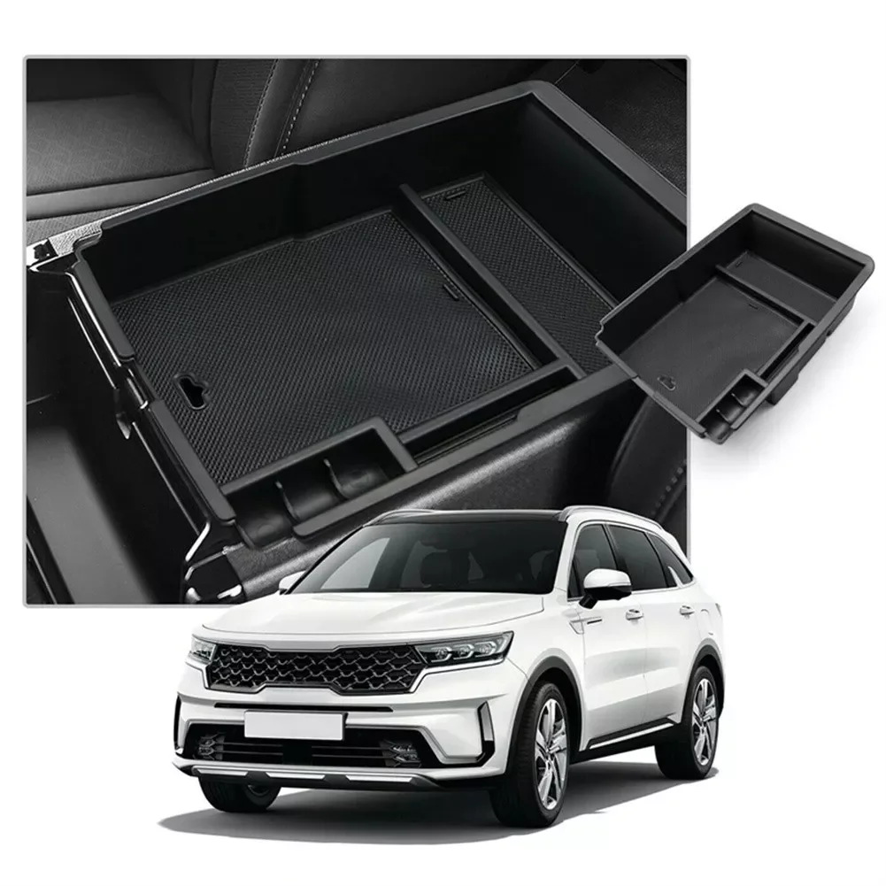 

Kia Sorento MQ4 ABS Car Central Console Organizer Tray Armrest Storage Box High Quality Interior Styling Moulding Parts